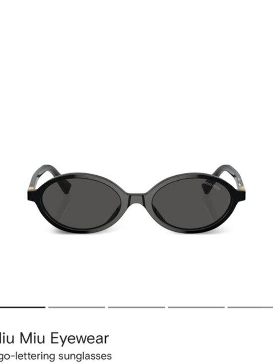 Miu Miu Black Sunglasses with Pink Velvet Case main image 6